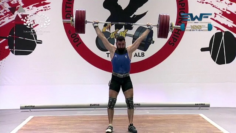 Ιακωβίδης: Όγδοη θέση στο ευρωπαϊκό άρσης βαρών