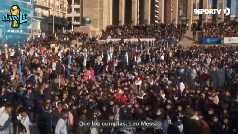 Μέσι: Περισσότερα από 5.000 παιδιά τραγούδησαν το «Happy Birthday» στον Αργεντινό 