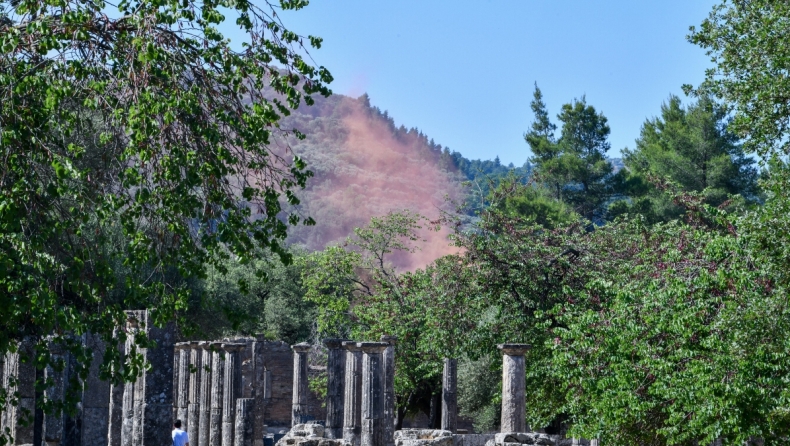 Άσκηση ετοιμότητας για την αντιμετώπιση πυρκαγιάς στην Αρχαία Ολυμπία