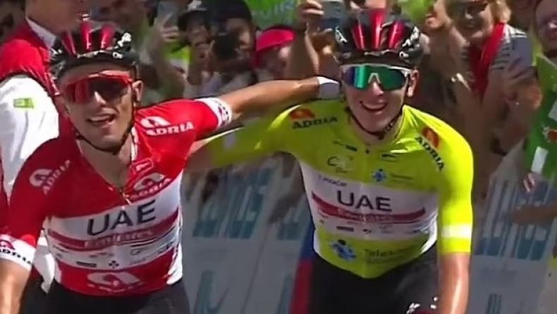 Tour de Slovenia: Ραφάλ Μάικα-Ταντέι Πόγκατσαρ έκριναν τον νικητή παίζοντας «πέτρα, μολύβι, ψαλίδι, χαρτί» εν κινήσει (vid) του 4ου ετάπ