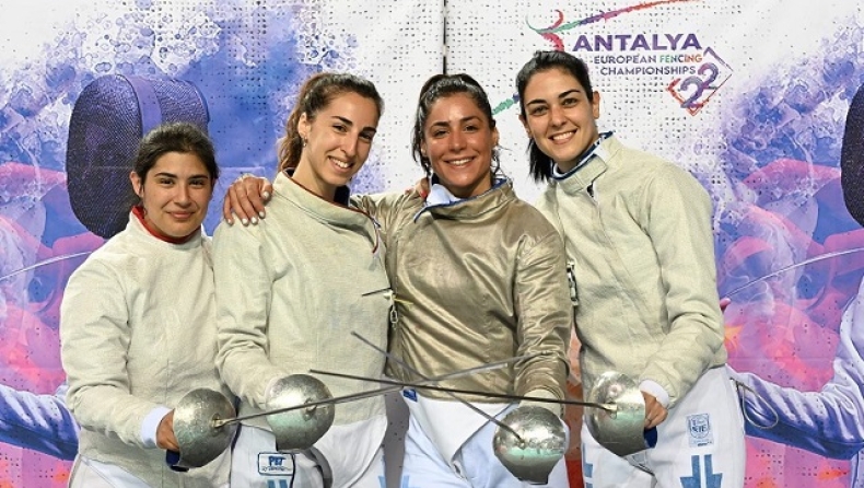 Ξιφασκία: Εκτη θέση στην Ευρώπη το ομαδικό