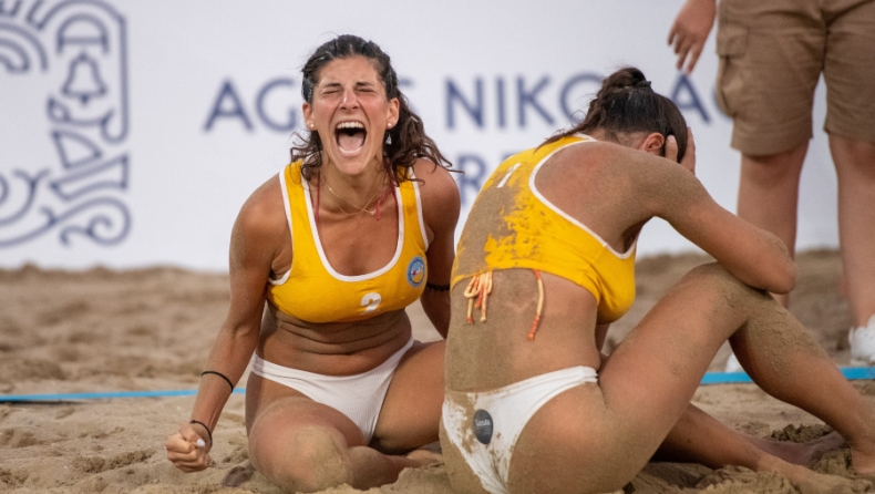 Agios Nikolaos Finals: «Χρυσές» στην άμμο οι Αγριοδήμου/Καραγκούνη (vid)