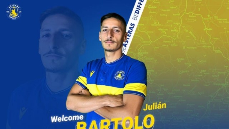 Αστέρας Τρίπολης: Και Μπαρτόλο στα κιτρινομπλέ