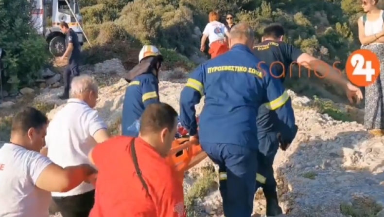 Πτώση ελικοπτέρου στη Σάμο: Ζωντανός ο πιλότος, εντοπίστηκε κι άλλο άτομο (vid)
