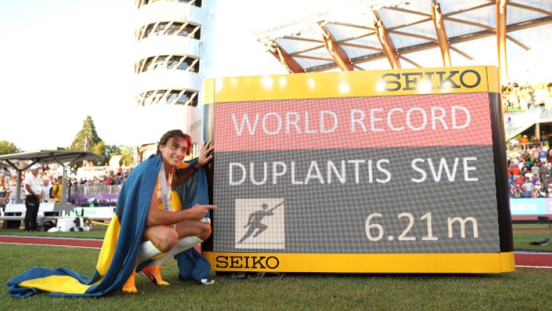 Ντουπλάντις: Εκανε το quintuple με παγκόσμιο ρεκόρ 6,21μ.! (vids)