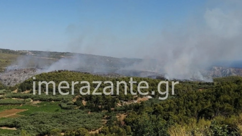 Ζάκυνθος: Υπό έλεγχο η πυρκαγιά στο Καμπί