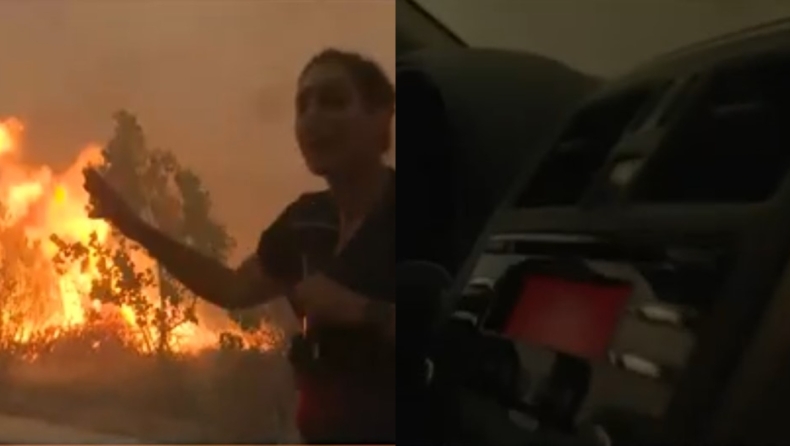 Οδηγός γλίτωσε δημοσιογράφο του Open από τις φλόγες: «Κάηκα, γρήγορα» (vid)