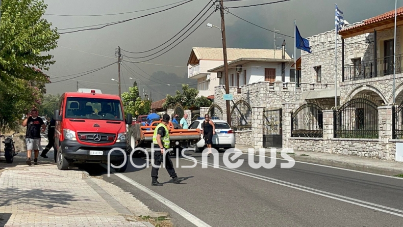 Πύργος: Ανεξέλεγκτη η φωτιά σε δασική έκταση στην περιοχή Μακρίσια του Δήμου Ανδρίτσαινας-Κρεστένων (vids)