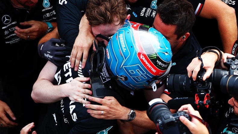 Formula 1, Ουγγαρία: Οι έξαλλοι πανηγυρισμοί του Ράσελ (vid)