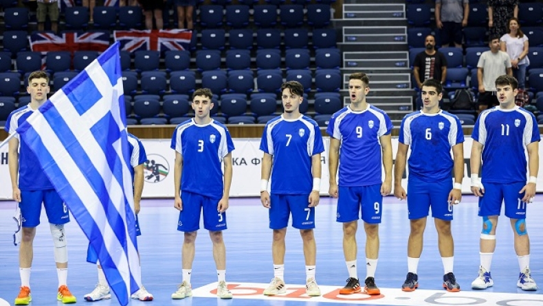 Η εθνική χάντμπολ νέων ανδρών για το δύο στα δύο στο ευρωπαϊκό