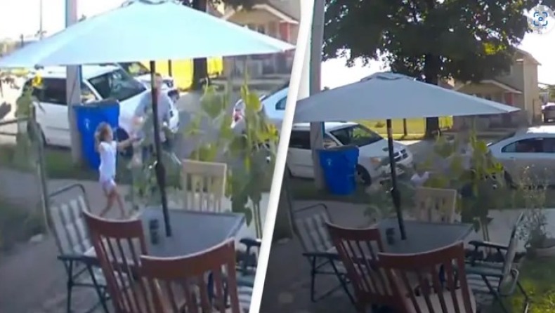 Σοκαριστικό video: Η στιγμή που 33χρονος πήγε να απαγάγει 6χρονη έξω από το σπίτι της (vid)