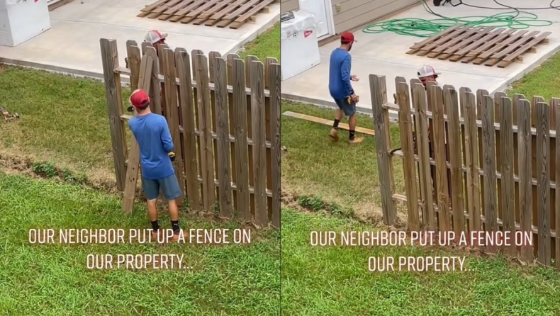 Ιδιοκτήτης σπιτιού εκδικείται τον γείτονα του που χτίζει φράχτη μέσα στον κήπο του: Τον βγάζει σανίδα-σανίδα