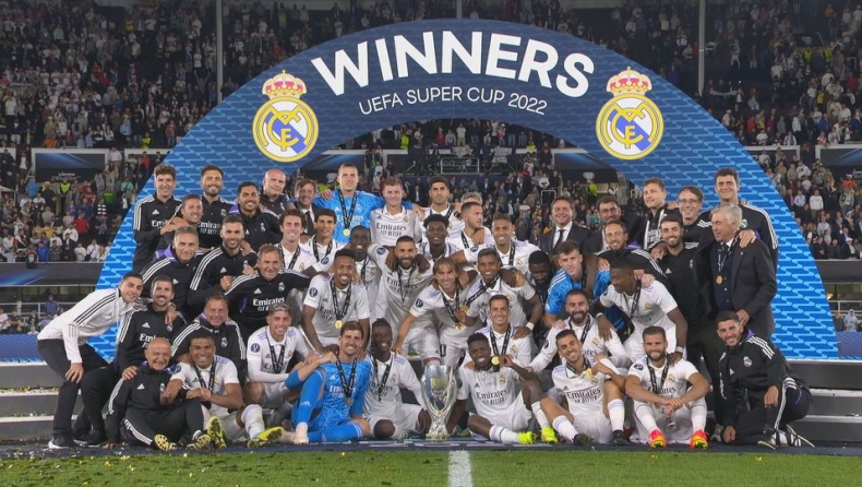 Ρεάλ Μαδρίτης - Άιντραχτ: Η απονομή του UEFA Super Cup στους Μερένγκες (vid)