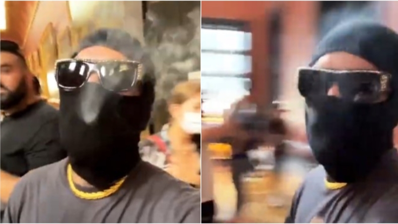 Ο Snik κάπνιζε μέσα στο μουσείο του Λούβρου με full face μάσκα (vid)