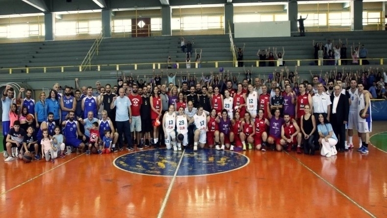 Αγώνας μπάσκετ στο γήπεδο του Πανελληνίου για την Παγκόσμια Ημέρα Γυναικολογικής Ογκολογίας
