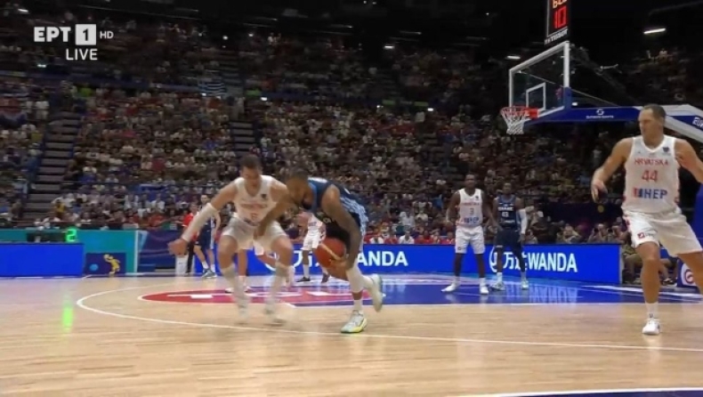 Κροατία - Ελλάδα, Eurobasket 2022: Ο Ντόρσεϊ έκανε τη μπάλα... κομπολόι κόντρα στον Χεζόνια (vid)