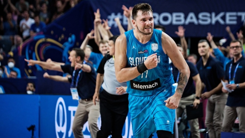 Γαλλία - Σλοβενία, EuroBasket 2022: Η μυθική εμφάνιση του Ντόντσιτς στο ημίχρονο που πάει να ξεπεράσει τον Γιάννη (vids)