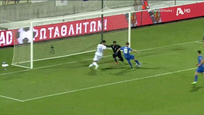 Κύπρος-Ελλάδα: Άγγιξε την ισοφάριση ο Πέλκας με τρομερή ευκαιρία (vid)