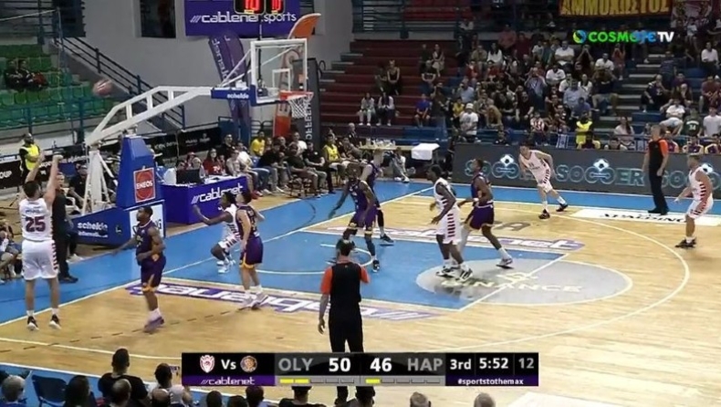 Ολυμπιακός-Χάποελ Χολόν: Ασταμάτητος Πίτερς στην τρίτη περίοδo (vid)