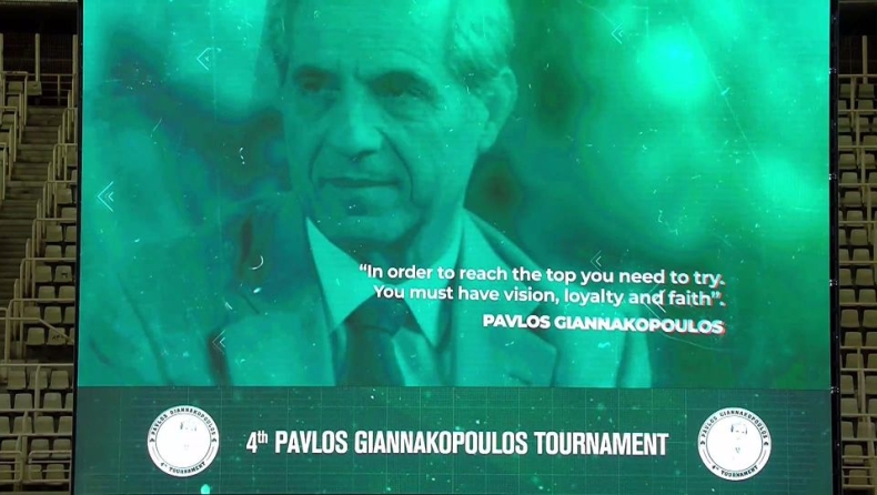 Παύλος Γιαννακόπουλος: Το αφιερωματικό βίντεο που προβλήθηκε στο ΟΑΚΑ (vid)