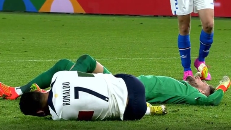 Τσεχία - Πορτογαλία: Η σφοδρή σύγκρουση Βατσλίκ-Κριστιάνο Ρονάλντο που άφησε αιμόφυρτο τον Πορτογάλο (vid)