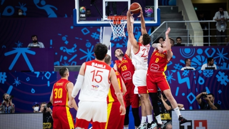 Τουρκία - Μαυροβούνιο: Ο Σενγκούν... συστήθηκε στο Eurobasket 2022 με καρφωματάρα (vid)