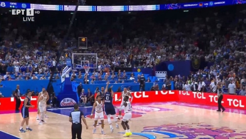 Γερμανία - Ελλάδα: ΑΔΙΑΝΟΗΤΟ buzzer beater τρίποντο ο Σλούκας πίσω από το κέντρο (vid)