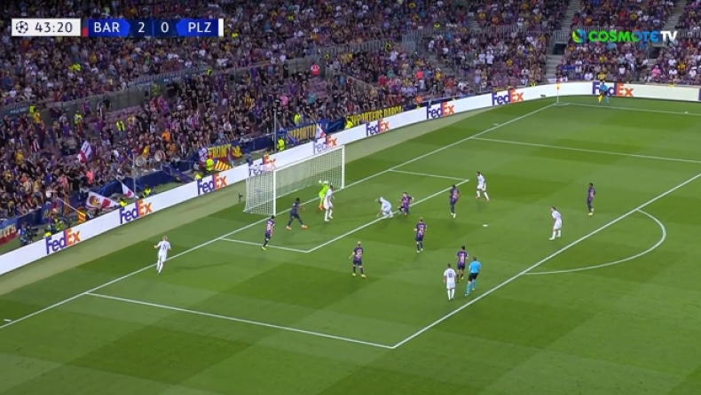  Το 2-1 της Βικτόρια Πλζεν στο Καμπ Νου (vid)