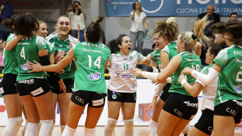 Κράτησε την υποδοχή ο Παναθηναϊκός και νίκησε άνετα στο ντέρμπι τον Ολυμπιακό