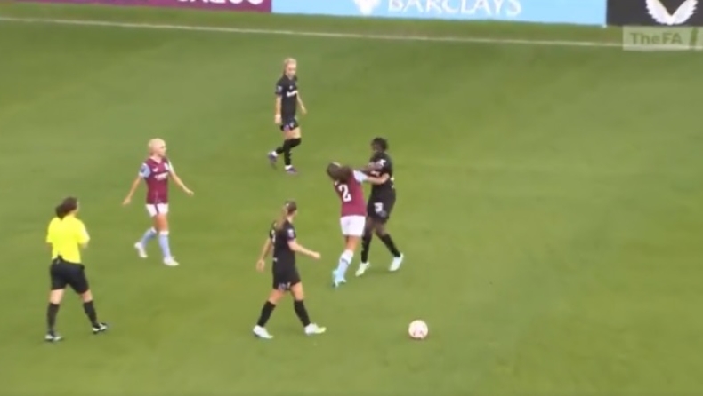 Women's Super League: Χάος στο παιχνίδι Άστον Βίλα - Γουέστ Χαμ, παίκτρια έριξε μπουνιά σε αντίπαλό της! (vid)
