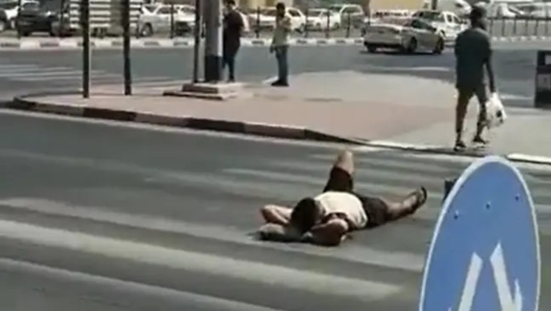 Πλήρης αποτυχία για TikToker που ξάπλωσε στη μέση πολυσύχναστου δρόμου στο Ντουμπάι: Και συνελήφθη και το βίντεο διέγραψε (vid)
