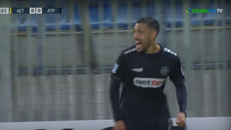 Αστέρας Τρίπολης - Ατρόμητος: Το γκολ του Κλωναρίδη για το 0-1 (vid)