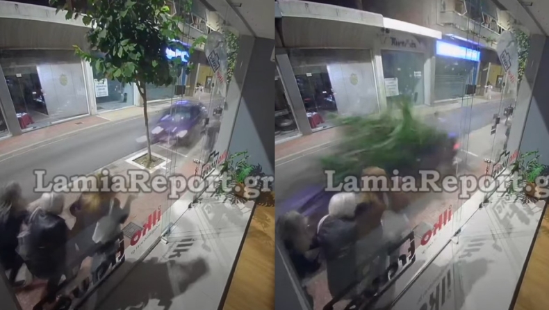 Νέο βίντεο που κόβει την ανάσα με την μπλε BMW στη Λαμία: Από θαύμα δεν θέρισε κόσμο (vid)