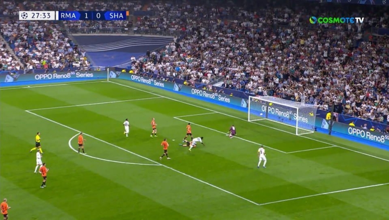 Ρεάλ Μαδρίτης - Σαχτάρ: Έκρυψαν τη μπάλα οι Μερένγκες, την εμφάνισε στα δίχτυα ο Βινίσιους για το 2-0 (vid)