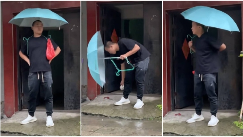 Το τρικ που έγινε viral: Πώς δεν θα ξαναχρειαστεί να κρατήσεις ομπρέλα 