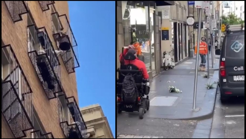 Παπαγάλος Κοκατού έχει σκορπίσει τον πανικό σε γειτονιά: Πετάει γλάστρες από το μπαλκόνι στους περαστικούς (vid)