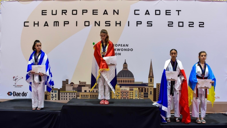 Τάε κβον ντο: Ακόμη δύο μετάλλια για την Ελλάδα στο Ευρωπαϊκό πρωτάθλημα Π/Κ