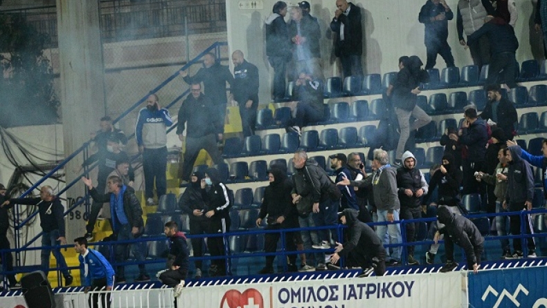 Ατρόμητος-Άρης: Ένταση στο Περιστέρι μεταξύ των οπαδών (vids)