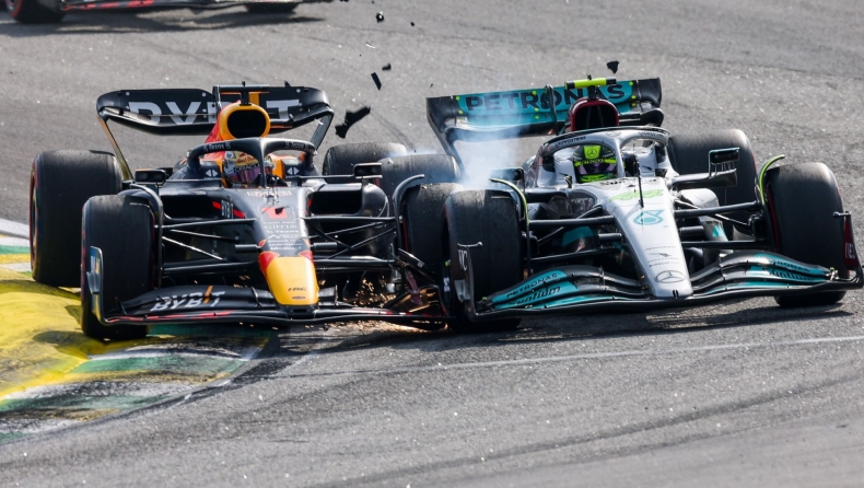 Formula 1, Βραζιλία: Η στιγμή της σύγκρουσης των Φερστάπεν-Χάμιλτον (vid)