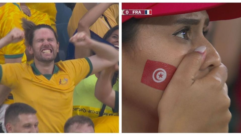 Μουντιάλ 2022: Οι απίστευτες εναλλαγές συναισθημάτων μεταξύ Τυνήσιων και Αυστραλών οπαδών (vid)