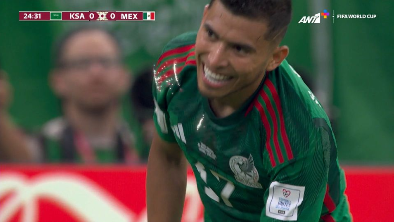 Μουντιάλ 2022, Σαουδική Αραβία-Μεξικό: «Άγγιξε» το γκολ σε δύο φάσεις ο Πινέδα (vids)