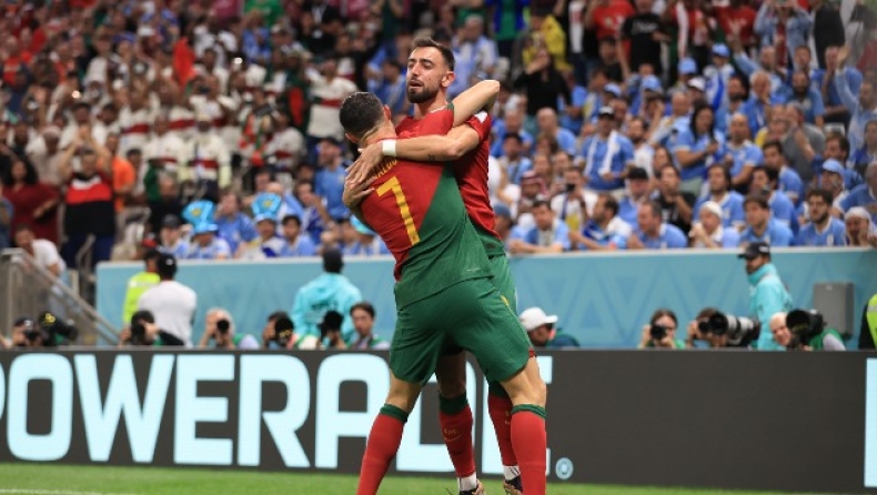 Μουντιάλ 2022, Πορτογαλία – Ουρουγουάη 2-0: Ο Μπρούνο Φερνάντες την έστειλε στους 16» (vids)