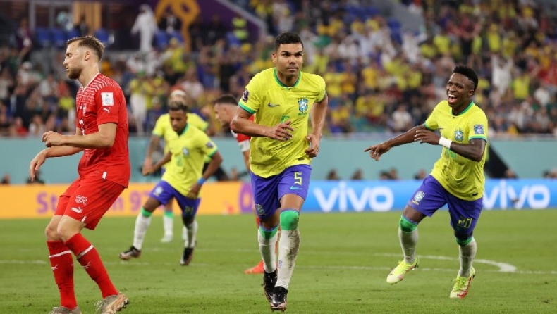 Μουντιάλ 2022, Βραζιλία - Ελβετία 1-0: Γκολάρα Κασεμίρο κι... έφυγε για τους «16»
