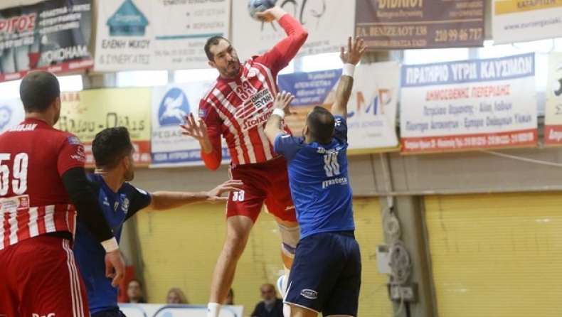 Ολυμπιακός: Με άνεση η 10η σερί νίκη στη Handball Premier