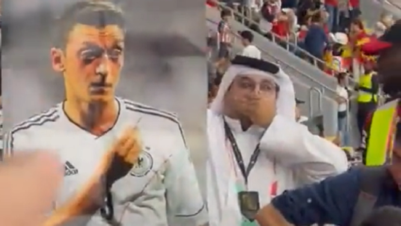 Μουντιάλ 2022, Γερμανία: Κρατώντας φωτογραφία του Οζίλ οπαδός «απάντησε» στα κλειστά στόματα (vid)