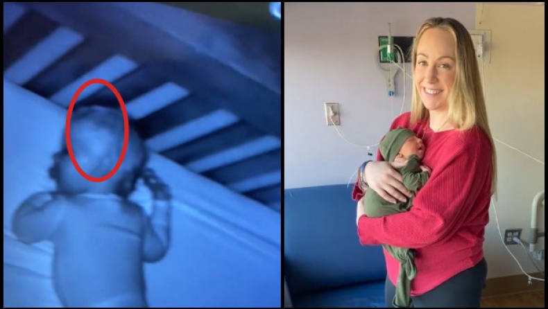 Μητέρα ανέβασε βίντεο με το οποίο ισχυρίζεται ότι το πνεύμα του άντρα της επισκέφτηκε στην κούνια το μωρό τους (vid)