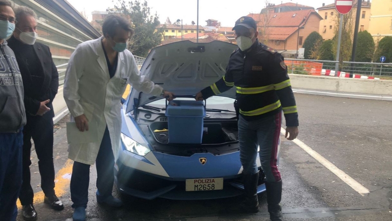 Αστυνομικοί στην Ιταλία διέσχισαν τη χώρα με Lamborghini για να παραδώσουν προς μεταμόσχευση δύο νεφρά