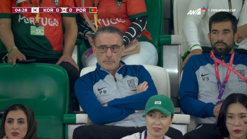 Μουντιάλ 2022, Νότια Κορέα - Πορτογαλία: Ένταση ανάμεσα σε Μπέντο και οπαδό που του έκλεινε το οπτικό πεδίο στην κερκίδα (vid)