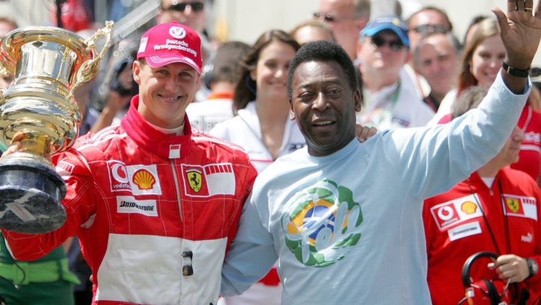 Formula 1: Όταν ο Πελέ βράβευσε τον Μίκαελ Σουμάχερ 