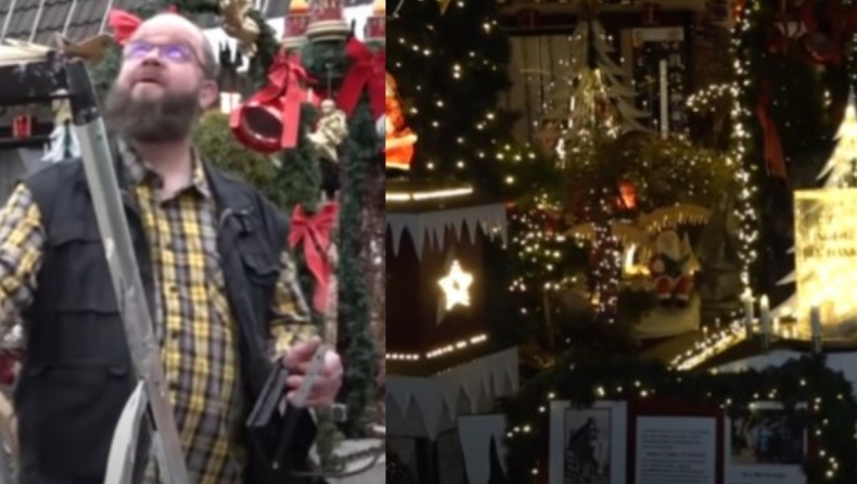 Ζευγάρι στη Γερμανία άναψε 60.000 χριστουγεννιάτικα λαμπιόνια και έλαβε απειλητική επιστολή (vid)